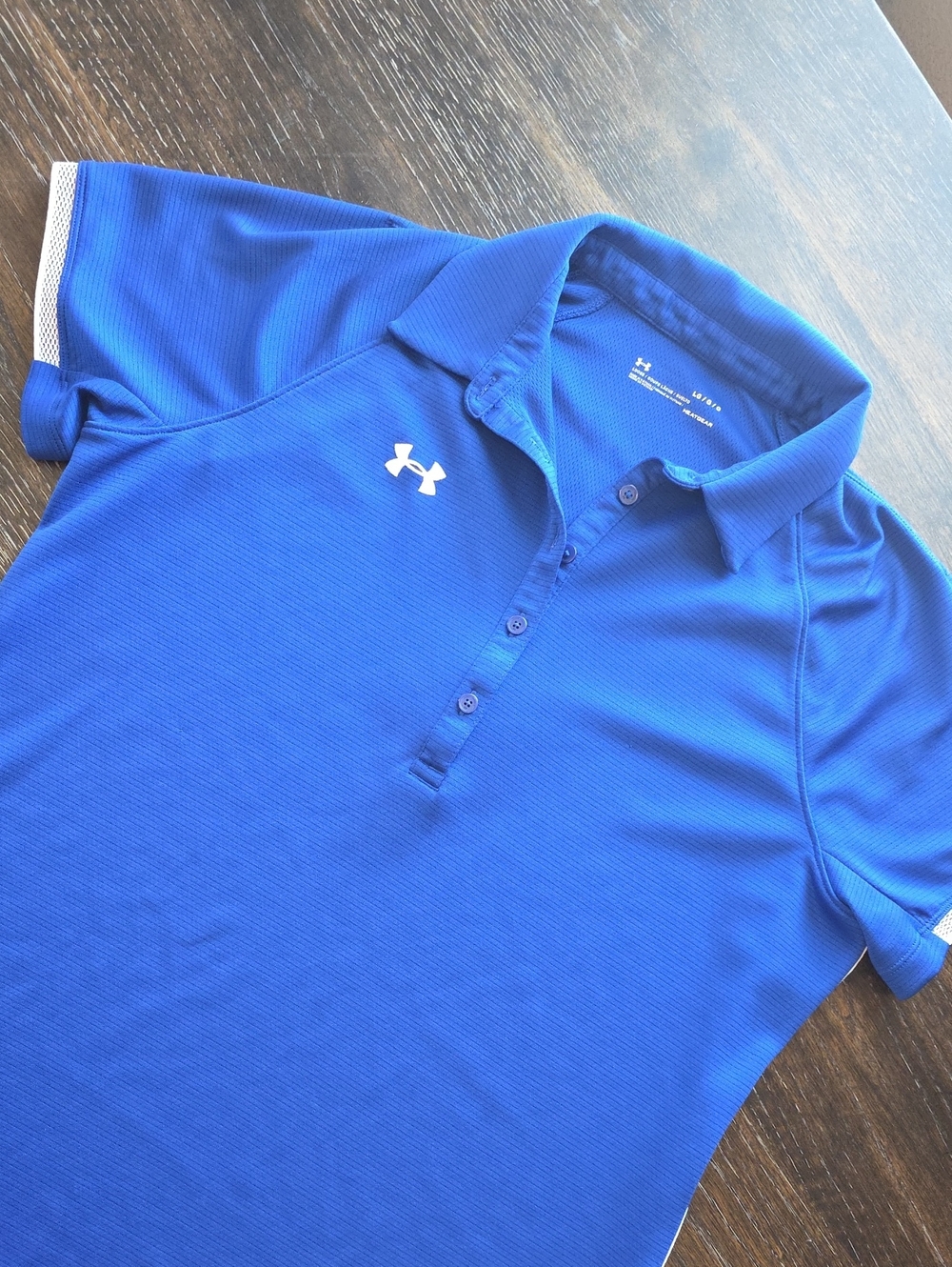 Under Armour Girls Royal Blue Performance Polo